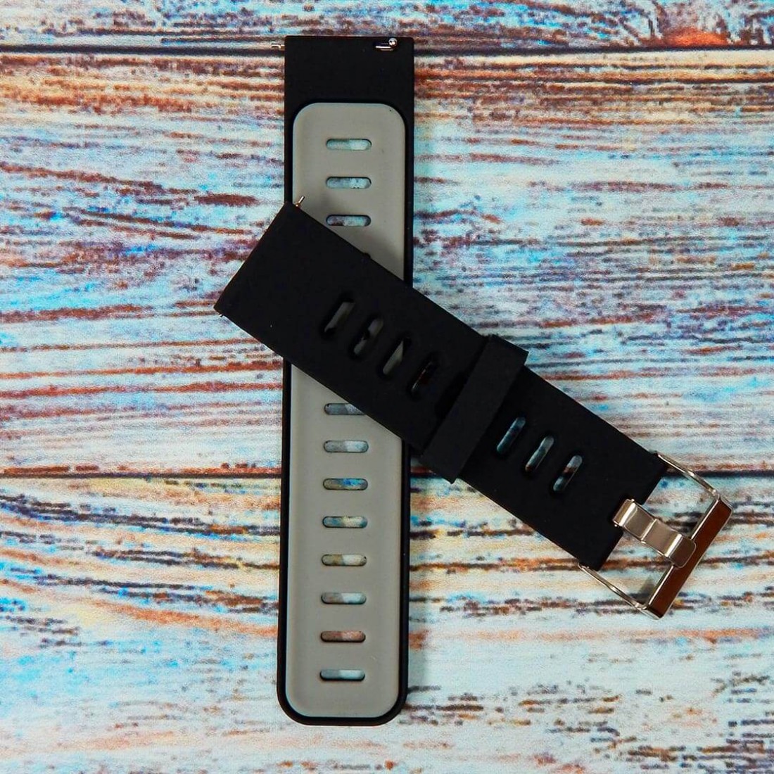 Черный верх серый низ ремешок Xiaomi Pace