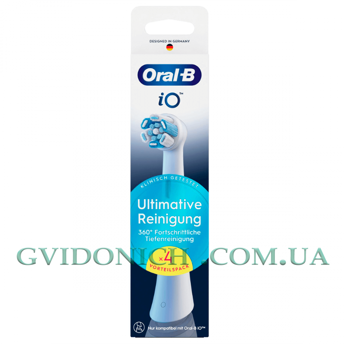 Комплект насадок Oral-B iO Ultimate Clean White для електричної щітки