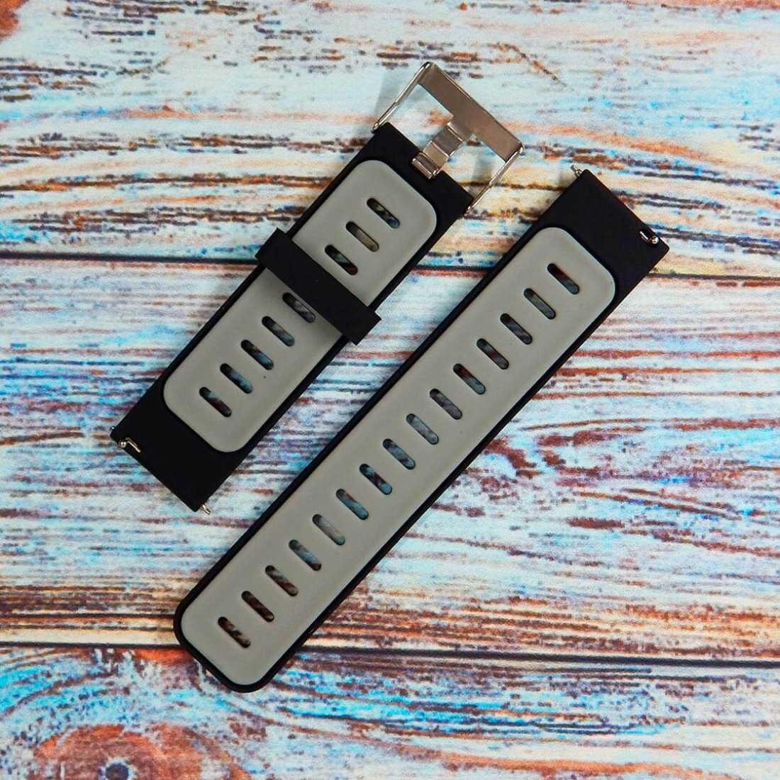 Черный верх серый низ ремешок Xiaomi Pace