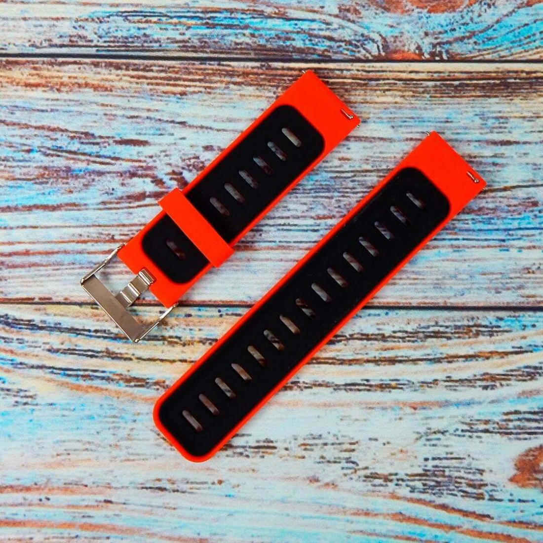 Красный верх черный низ ремешок на Xiaomi Pace