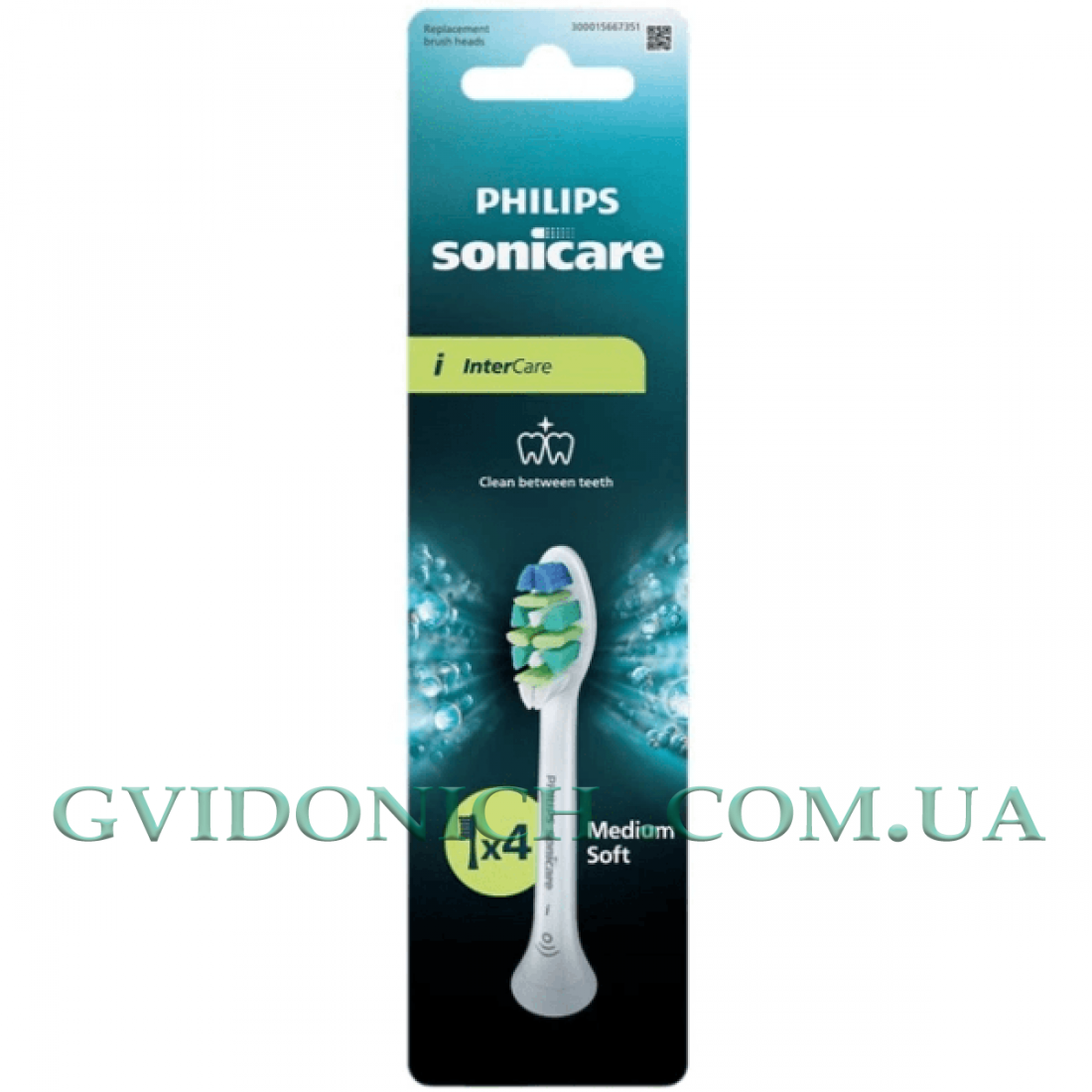 Сменные насадки для звуковой щетки Philips Sonicare InterCare HX9004