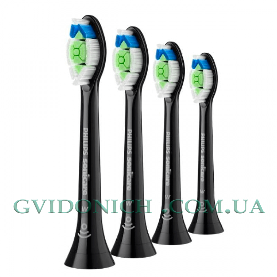 Насадки Philips Sonicare W2 Optimal White Black HX6064/87 4 штуки