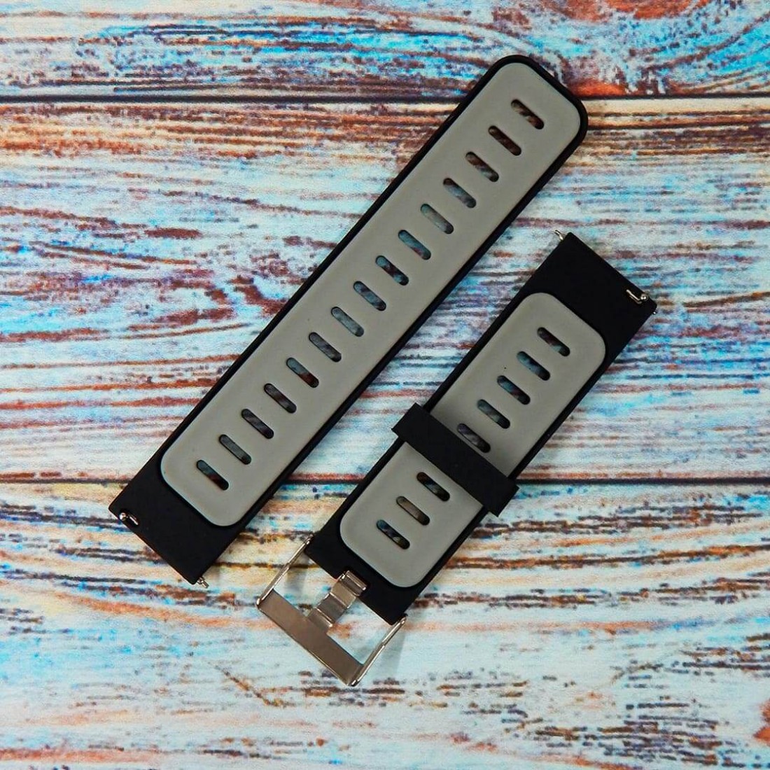 Черный верх серый низ ремешок Xiaomi Pace