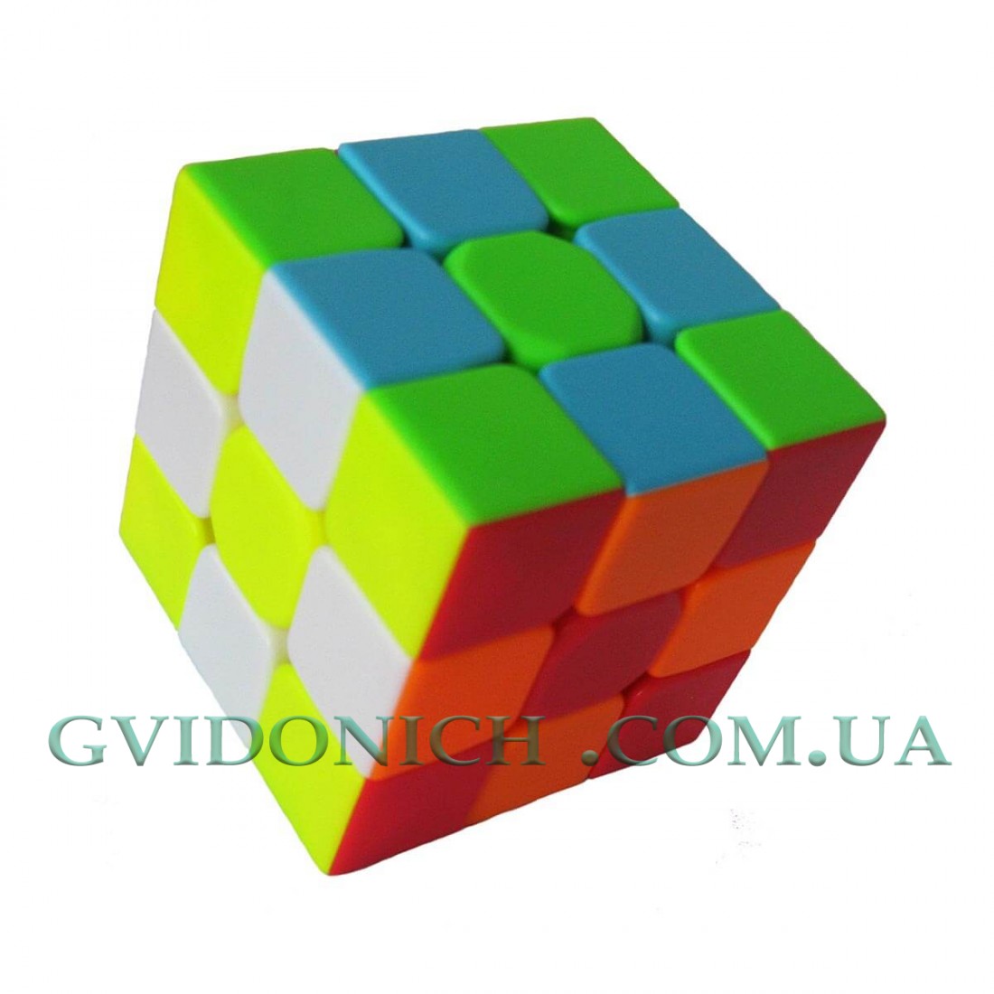 Кубик Рубик 3x3 из цветного пластика QiYi