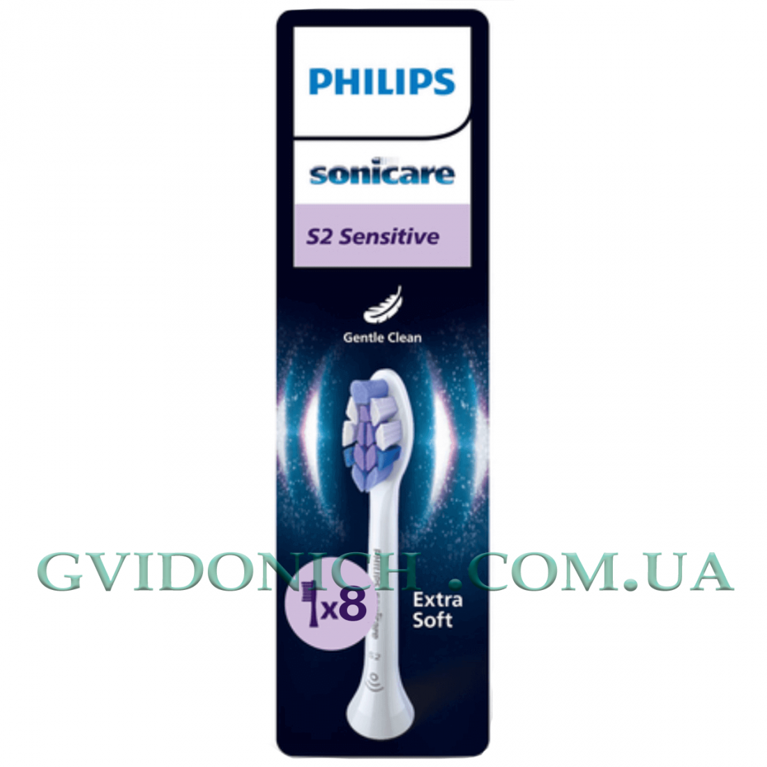 Насадки Philips Sonicare Sensitive S2 HX6058 8 шт для электрической щетки