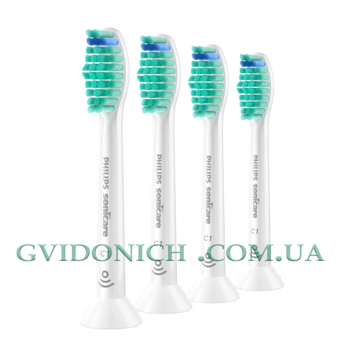 Сменные насадки для электрической зубной щетки Philips Sonicare C1 Proresults комплект 4 штуки