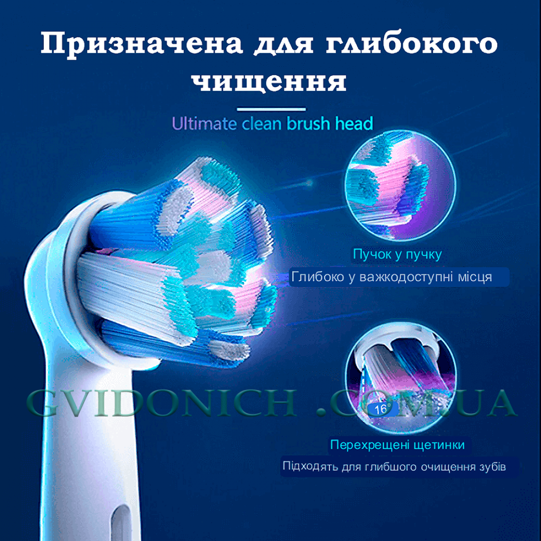 Комплект насадок Oral-B iO Ultimate Clean White для електричної щітки